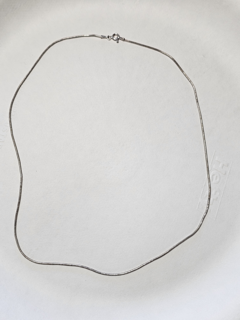 Sterling Silver 925 Snake Chain Necklace 18in Length